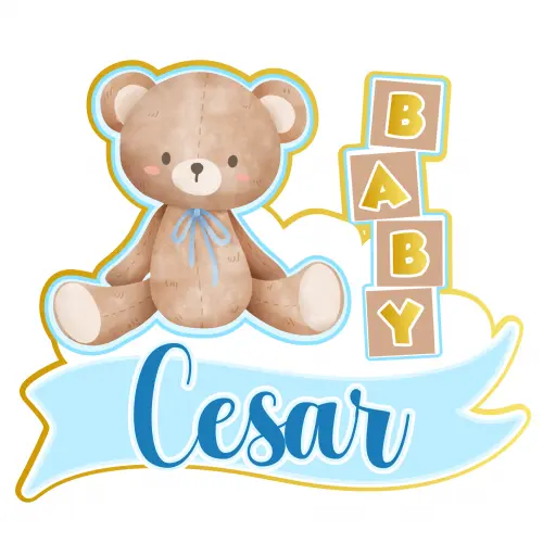 Topo de Bolo Chá de Bebê