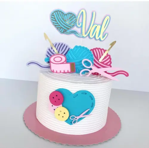 Topo de Bolo Crochê