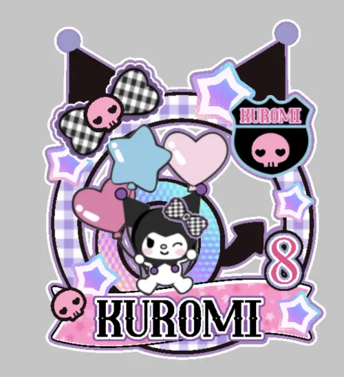 Topo de bolo Kuromi