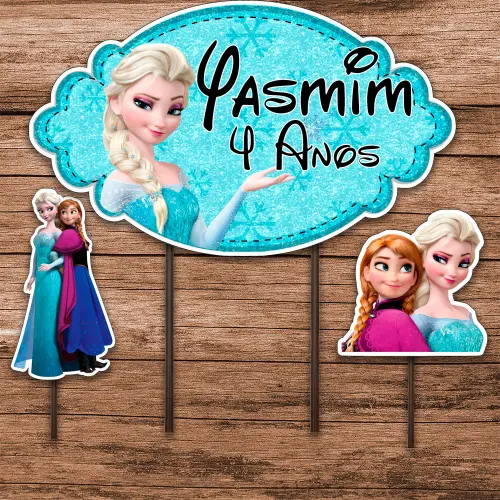 Topo de bolo Frozen