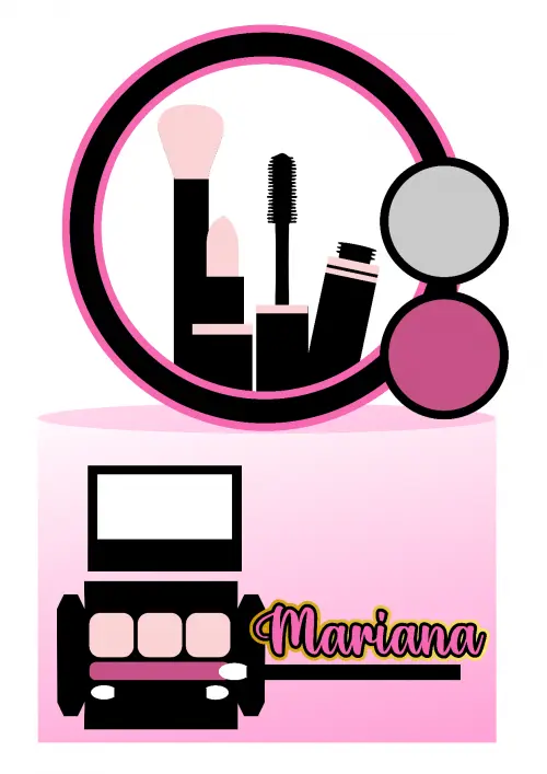 Topo de Bolo Maquiagem