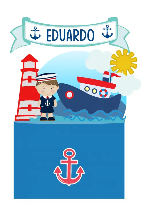 Topo de Bolo Marinheiro