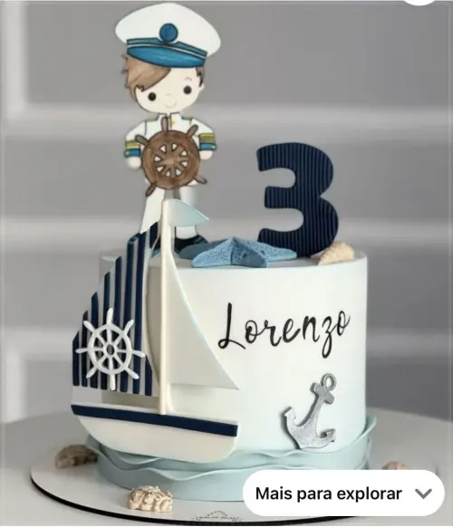 Topo de Bolo Marinheiro