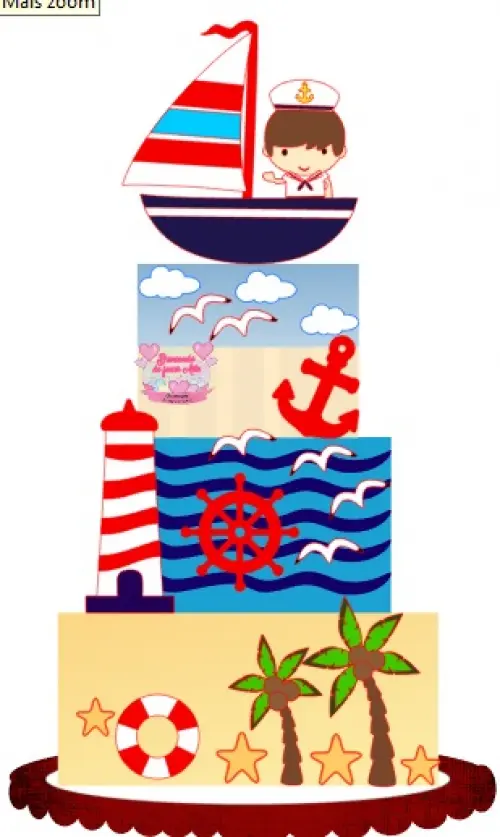 Topo de Bolo Marinheiro