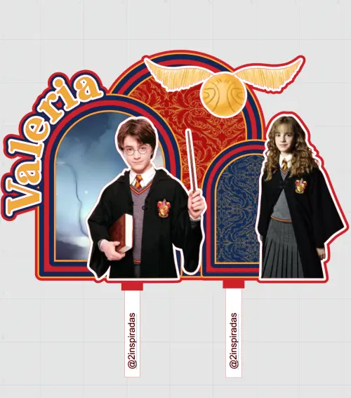 Topo de Bolo harry Potter