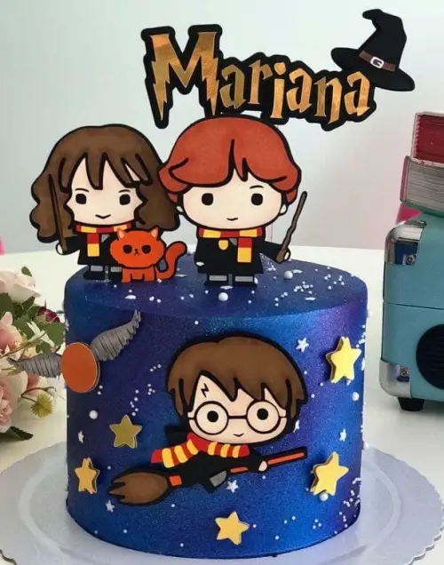 Topo de Bolo harry Potter