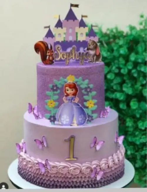 Topo de Bolo Princesa Sofia