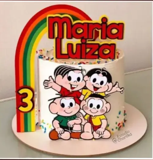 Topo de Bolo Turma da Monica