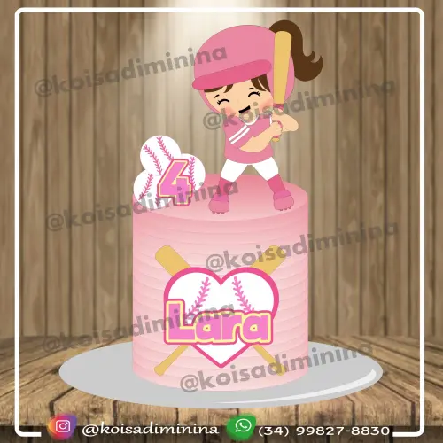 Topo de bolo Baseball