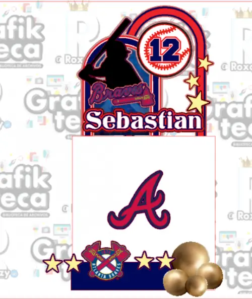 Topo de bolo Baseball