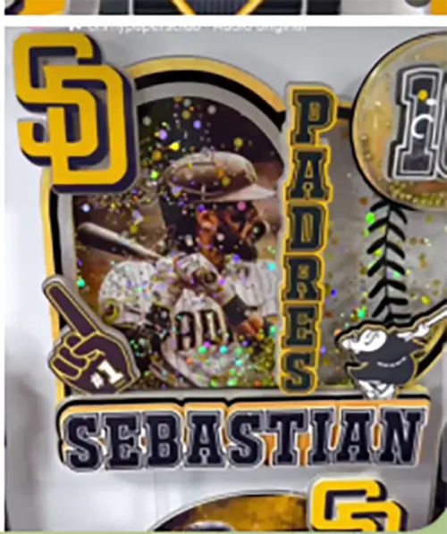 Topo de bolo Baseball