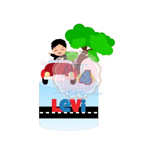 Topo de bolo bibi do Levi