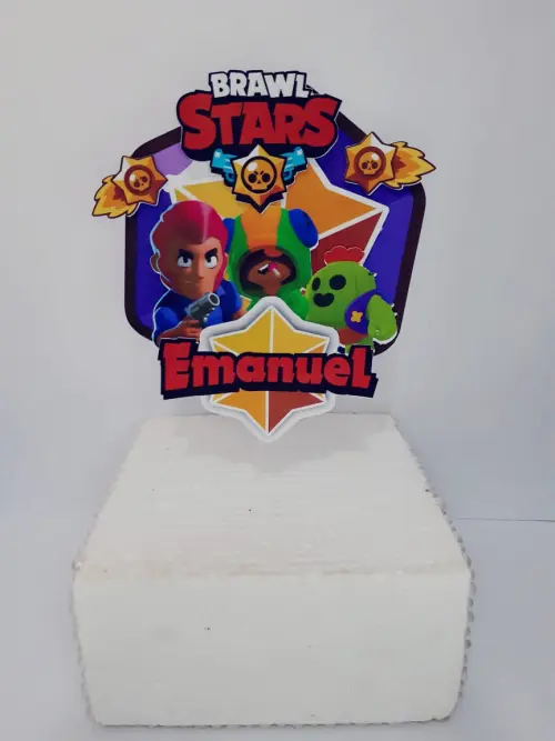 Topo de bolo Brawl Star
