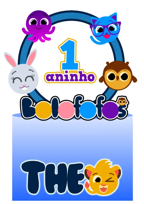 Topo de bolo Bolofofo