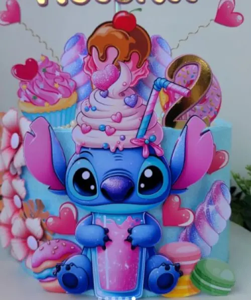 Topo de bolo Stitch