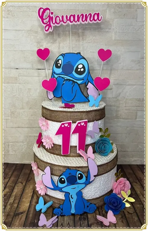 Topo de bolo Stitch