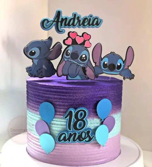 Topo de bolo Stitch