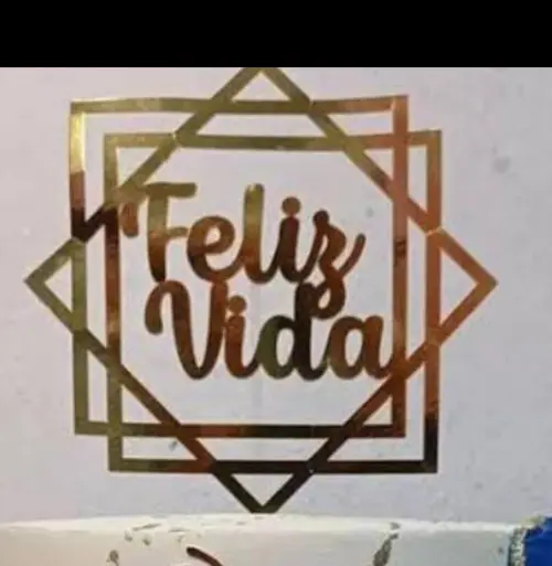 Topo de Bolo Feliz Vida