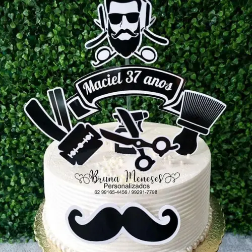 Topo de bolo Bigode