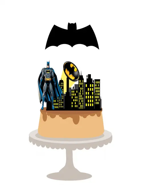 Topo de bolo Batman
