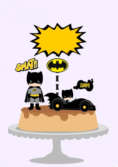 Topo de bolo Batman