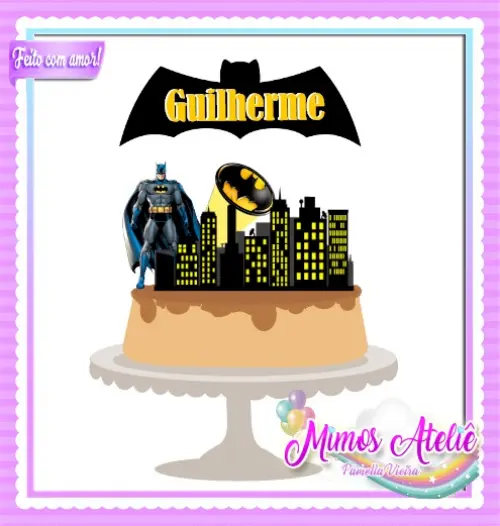 Topo de bolo Batman