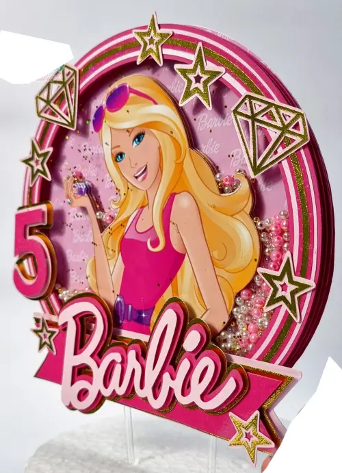 Topo de Bolo Barbie
