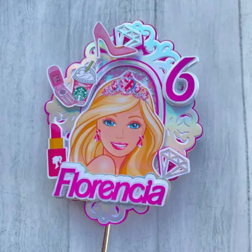 Topo de Bolo Barbie