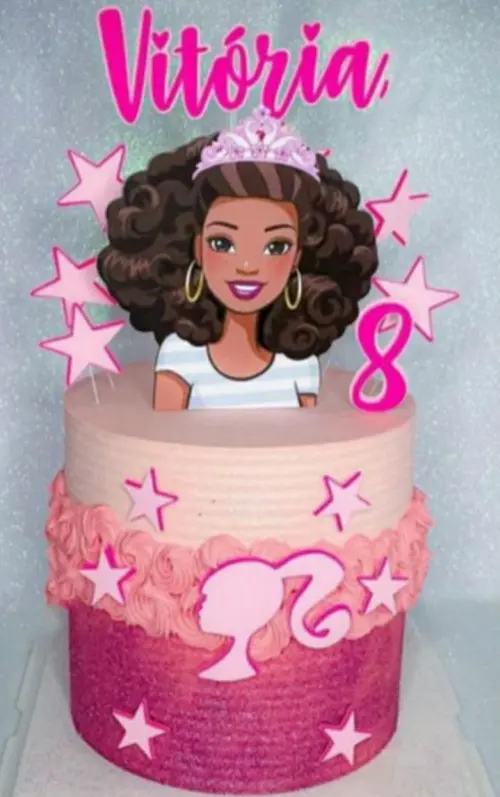 Topo de Bolo Barbie