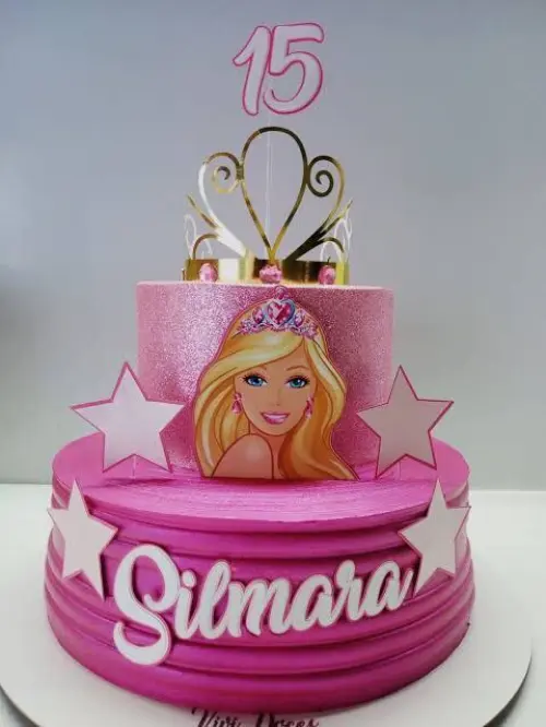 Topo de Bolo Barbie