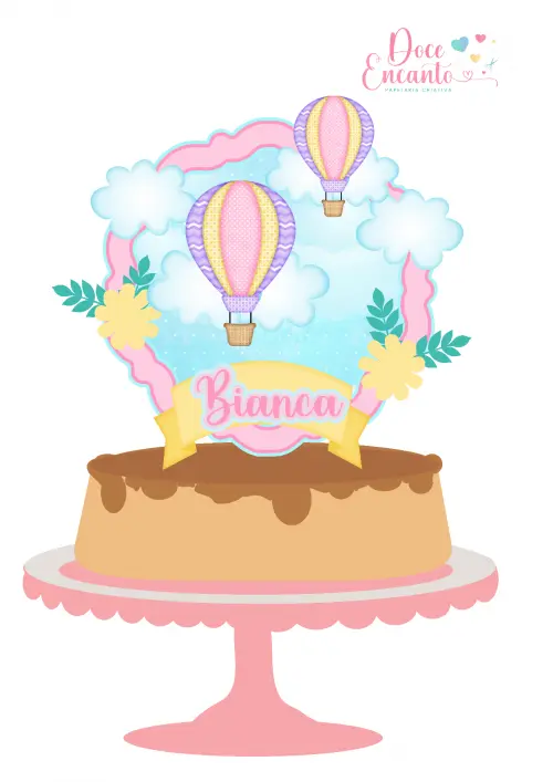 Topo de bolo Balão