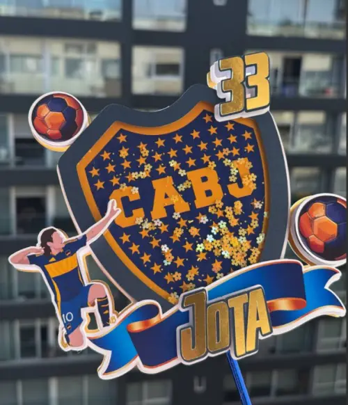 Topo de bolo Futebol