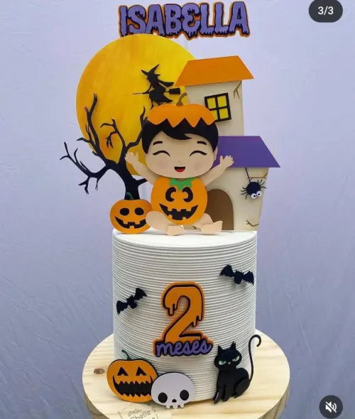 Topo de Bolo Halloween