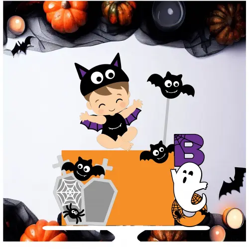 Topo de Bolo Halloween