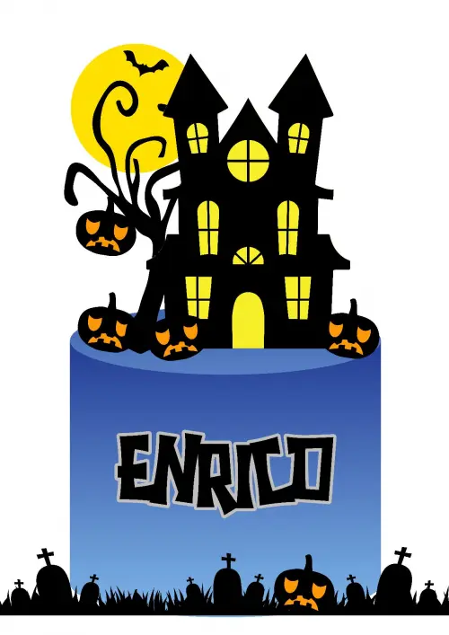 Topo de Bolo Halloween