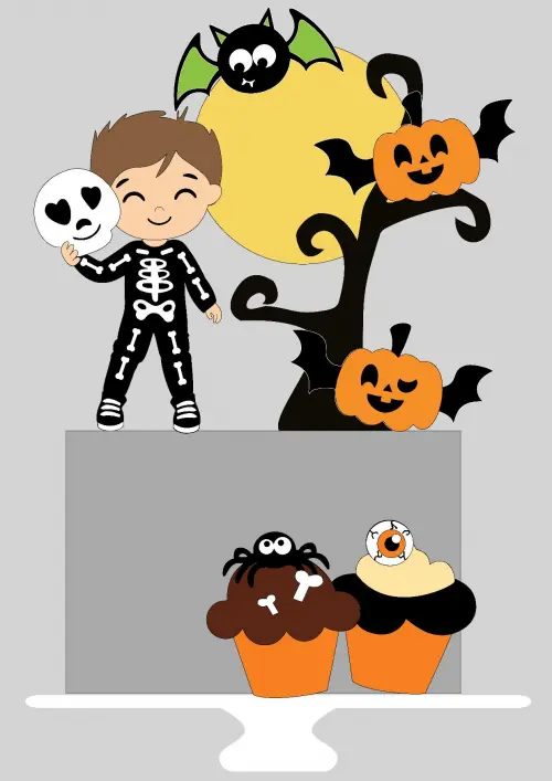 Topo de Bolo Halloween