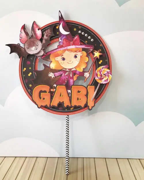 Topo de Bolo Halloween