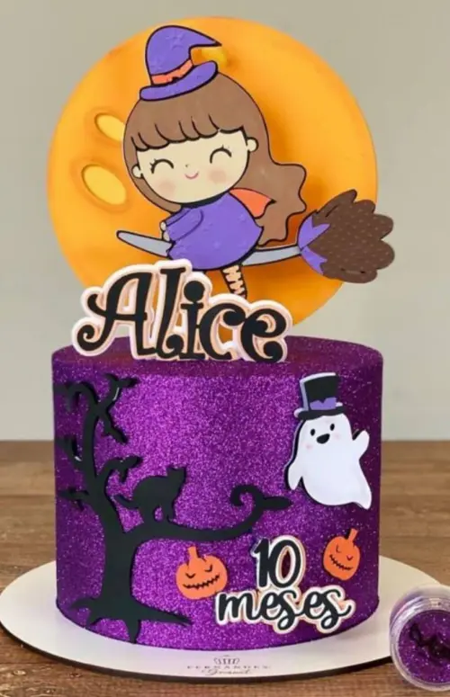 Topo de Bolo Halloween