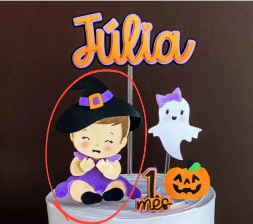 Topo de Bolo Halloween