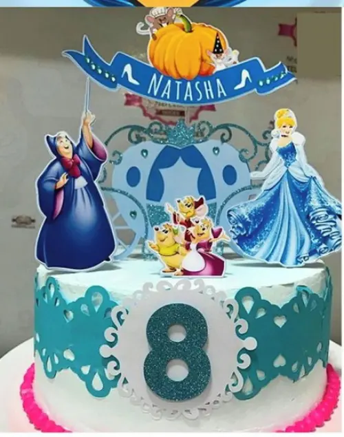 Topo de bolo Cinderela