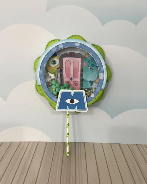 Topo de Bolo Monstros SA