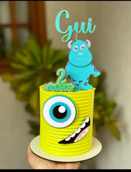 Topo de Bolo Monstros SA