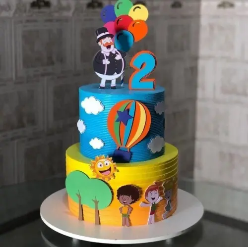 Topo de Bolo Mundo Bita