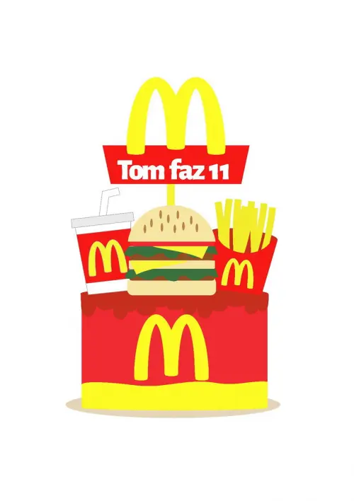 Topo de bolo Mc Donalds