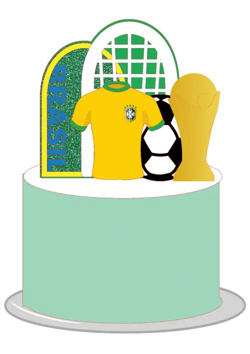 Topo de bolo Copa do Mundo