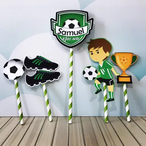 Topo de bolo Futebol