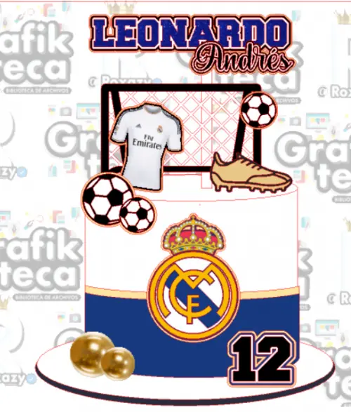 Topo de bolo Futebol