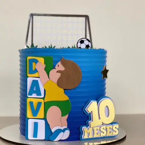 Topo de bolo Futebol