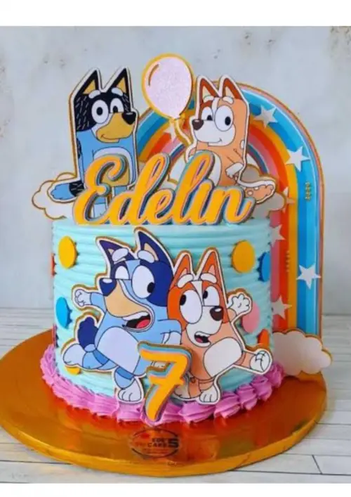 Topo de bolo Bluey