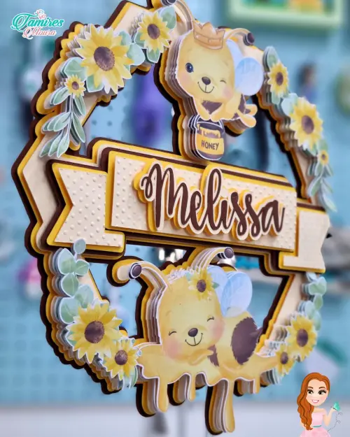 Topo de Bolo Abelhinha